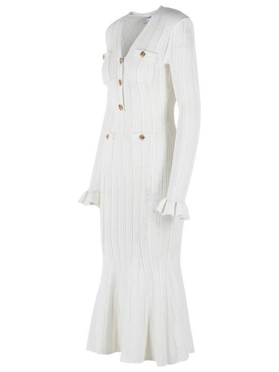 26SS 셀프 포트레이트 미디 원피스 SS26 051M WWHITE White - SELF PORTRAIT