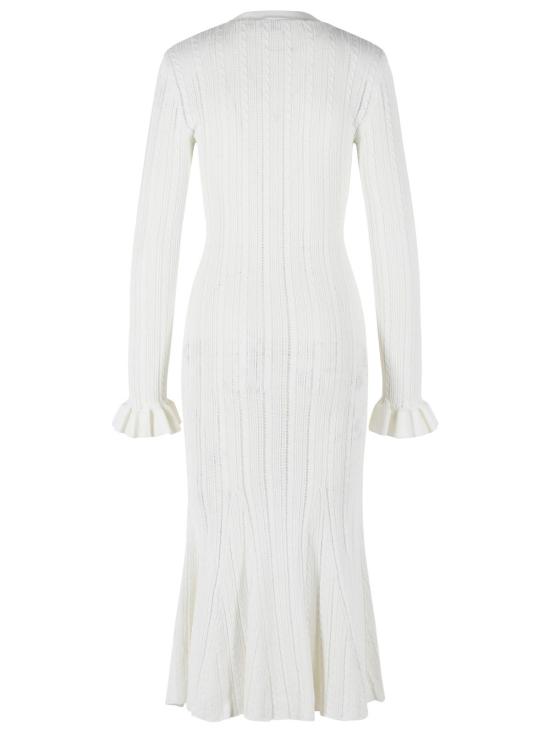 26SS 셀프 포트레이트 미디 원피스 SS26 051M WWHITE White - SELF PORTRAIT