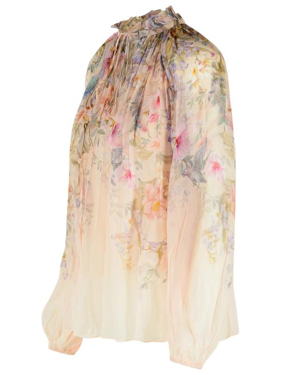 26SS 짐머만 블라우스 0991TC261CREAM AVIARY Pink - ZIMMERMANN