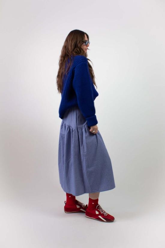  A Bronze Age 롱 스커트 청동기 시대 체크무늬 들판 치마 - A BRONZE AGE