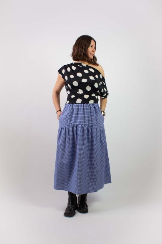  A Bronze Age 롱 스커트 청동기 시대 체크무늬 들판 치마 - A BRONZE AGE