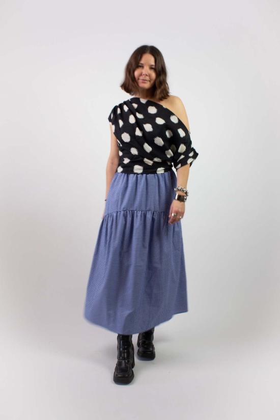  A Bronze Age 롱 스커트 청동기 시대 체크무늬 들판 치마 - A BRONZE AGE