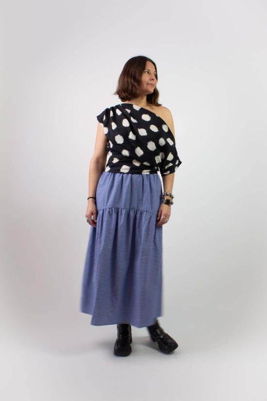  A Bronze Age 롱 스커트 청동기 시대 체크무늬 들판 치마 - A BRONZE AGE