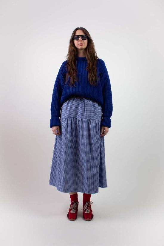  A Bronze Age 롱 스커트 청동기 시대 체크무늬 들판 치마 - A BRONZE AGE