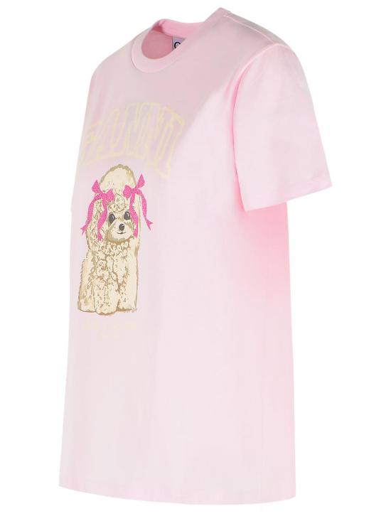 26SS 가니 푸들 티셔츠 A1050062868 Pink - GANNI