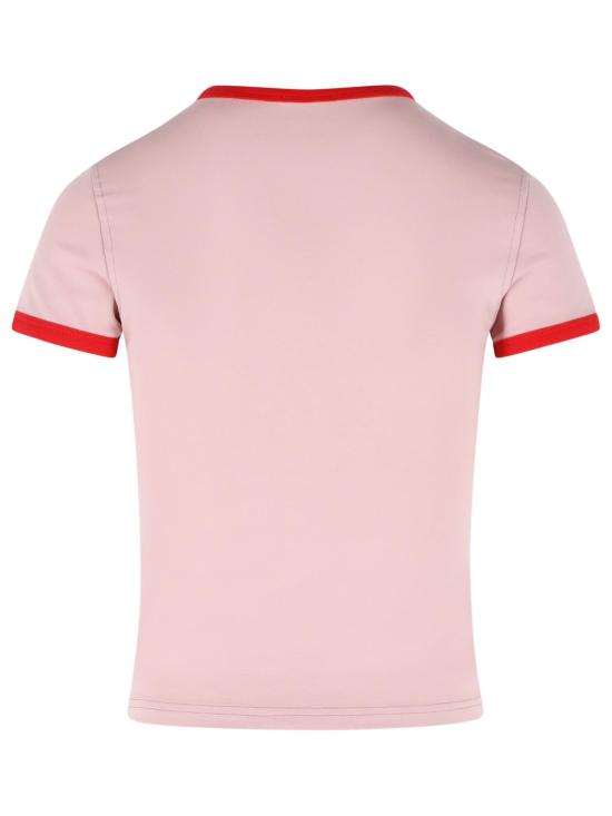 26SS 디젤 T-UNCUTIES 피그 프린트 슬림 티셔츠 A21919 0QHHA33L Pink - DIESEL