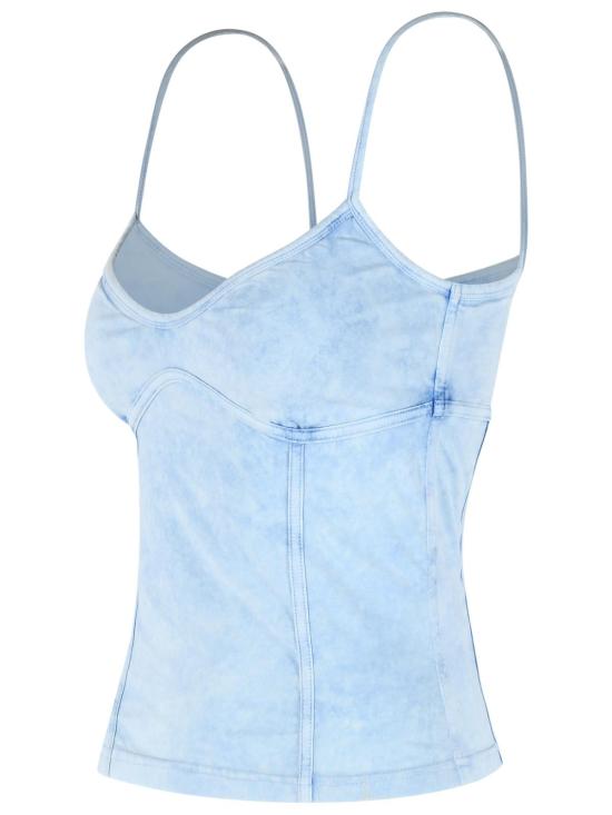 26SS 디젤 T-온니 스트래피 탑 인 데님룩 저지 A18361 0KIBY01C Light Blue - DIESEL