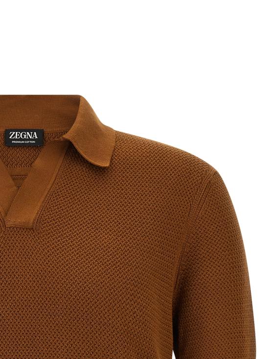 26SS 에르메네질도제냐 폴로 티셔츠 UHC26A3C31105 - ERMENEGILDO ZEGNA