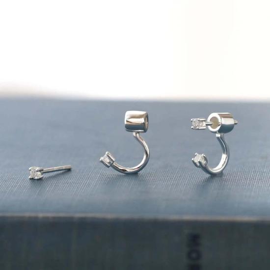  크리스 네이션스 이어링 크리스 네이션즈 쁘띠 크리스탈 아크  재킷