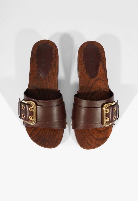  슈츠 샌들 이리 로우 블록 힐  토프 - SCHUTZ