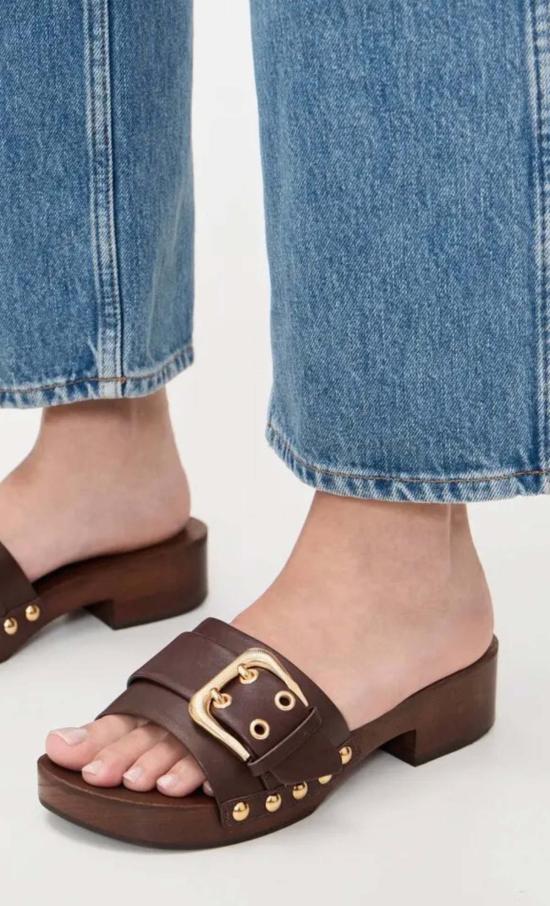  슈츠 샌들 이리 로우 블록 힐  토프 - SCHUTZ