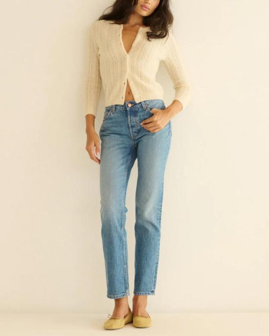  도엔 가디건 다나에 캐시미어 케이블  도그우드 - DOEN