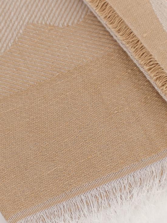  막스마라 머플러/스카프 막스 마라 모달 린넨 & 코튼 혼방 스카프 브라운 - MAX MARA