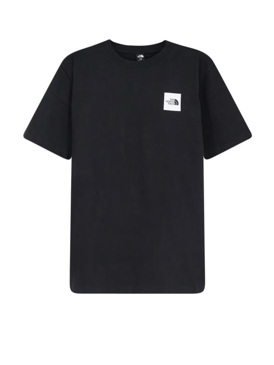  노스페이스 반팔 티셔츠 코튼 로고 티셔츠 블랙