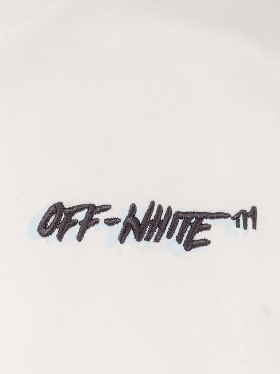  오프화이트 반팔 티셔츠 코튼 티셔츠 화이트 - OFF WHITE