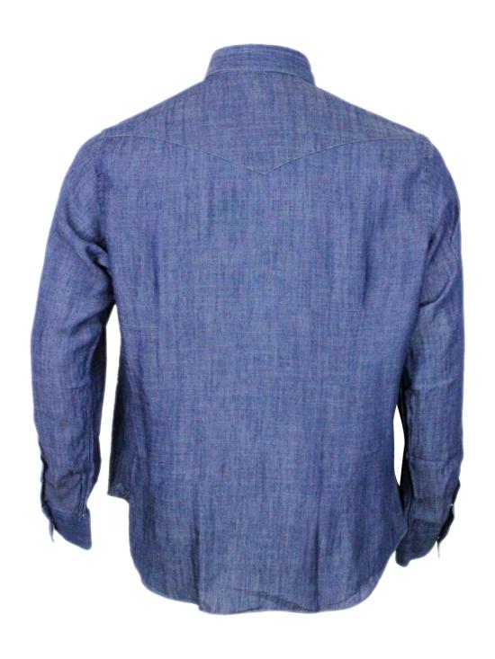 26SS 일레븐티 긴팔 셔츠 M75CAMK02TES0M146 11 Blue - ELEVENTY