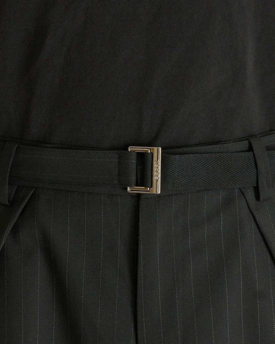  사카이 스트레이트 팬츠 초크 스트라이프 - SACAI