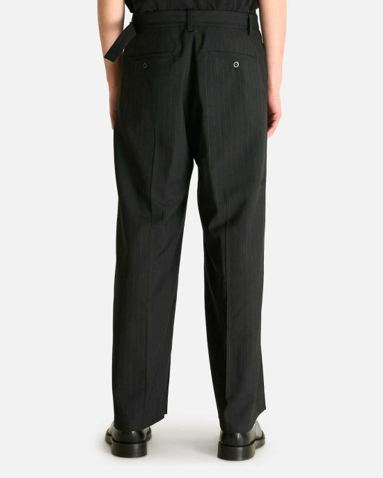  사카이 스트레이트 팬츠 초크 스트라이프 - SACAI