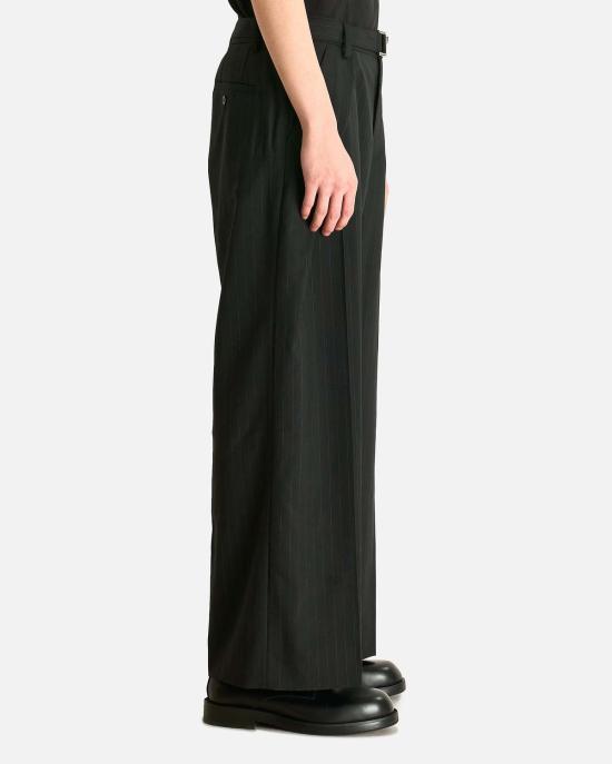  사카이 스트레이트 팬츠 초크 스트라이프 - SACAI