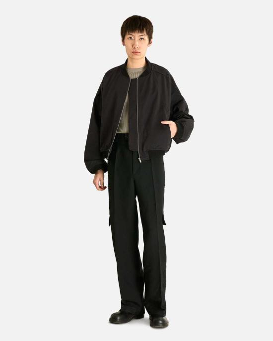  에프에프에프포스탈서비스 봄버 자켓 Fffpostalservice Darted Ma 1 봄버 재킷 블랙 - FFFPOSTALSERVICE