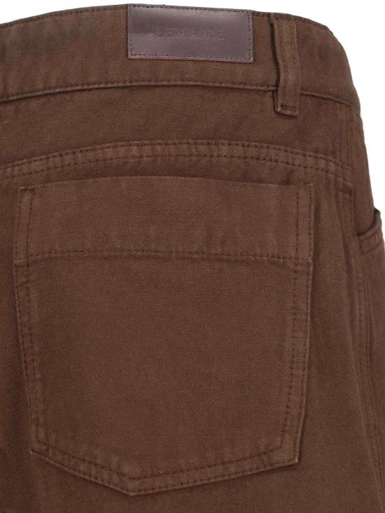  르메르 스트레이트 팬츠 라운드 팬츠 브라운 - LEMAIRE