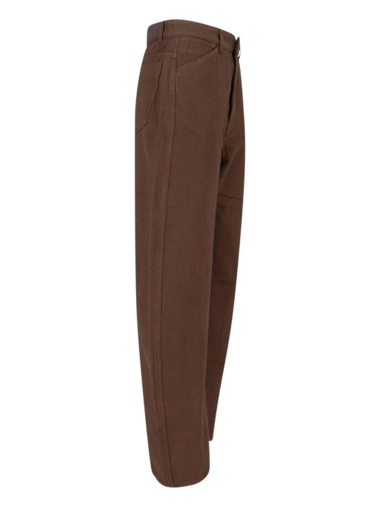  르메르 스트레이트 팬츠 라운드 팬츠 브라운 - LEMAIRE
