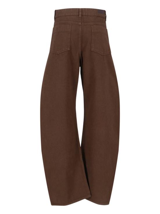  르메르 스트레이트 팬츠 라운드 팬츠 브라운 - LEMAIRE