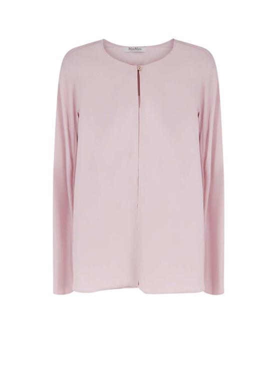 막스마라 긴팔 티셔츠 MXP 미티코 스트레치 실크 셔츠 핑크