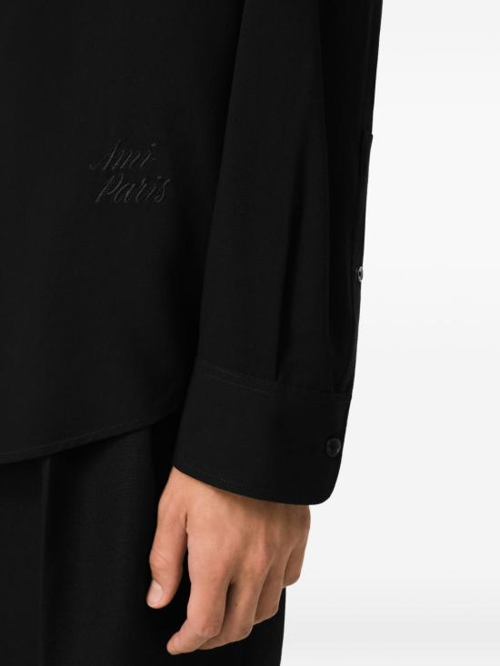 26SS 아미 긴팔 셔츠 HSH829VI0036 001 Black - AMI