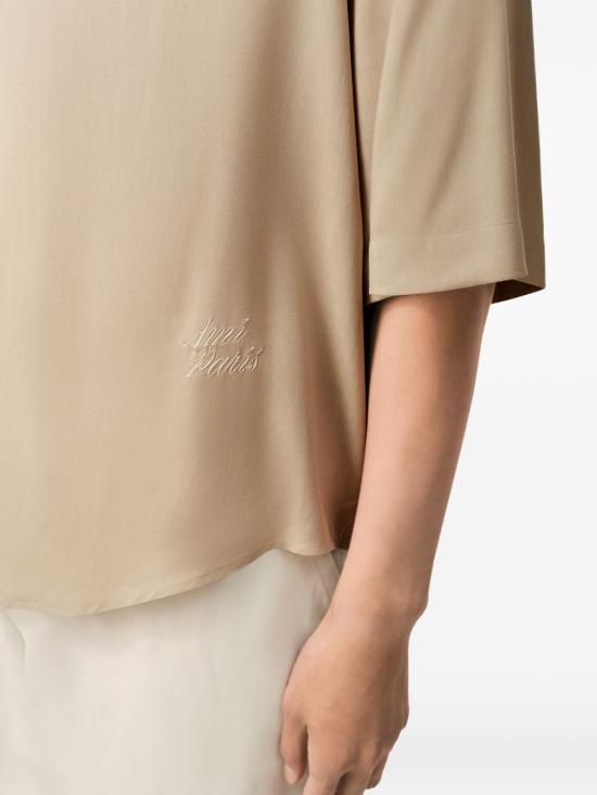 26SS 아미 반팔 셔츠 HSH830VI0036 229 Beige - AMI