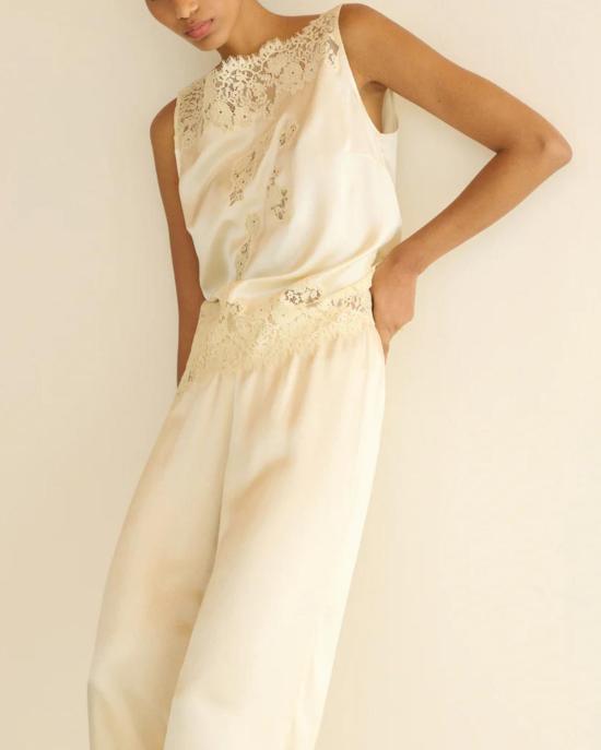  도엔 블라우스 비비안 탑 씨솔트 - DOEN