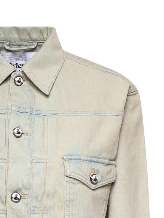 26SS 비비안웨스트우드 MARLENE 마린 크롭 자켓 19010018 W01C1B412 Blue - VIVIENNE WESTWOOD