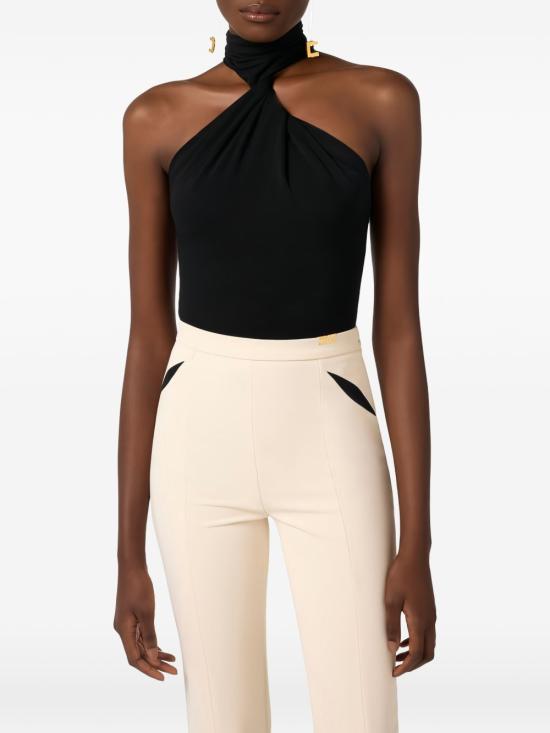 26SS 엘리자베타프랜치 바디수트 티셔츠 BO03963E2 110 Black - ELISABETTA FRANCHI