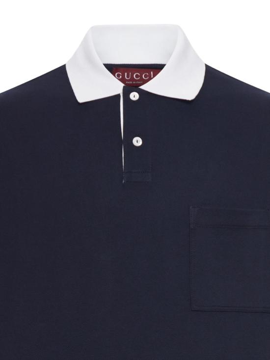 26SS 구찌 스트레치 코튼 피케 폴로 셔츠 854632 XJHOG4002 - GUCCI
