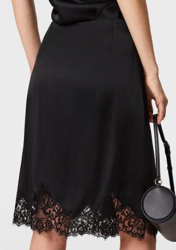 26SS 스텔라 맥카트니 미디 스커트 6300403FU302 1000 BLACK - STELLA MCCARTNEY