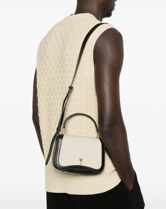 26SS 아미 숄더백 ULL718AW0002 1360 Blanc creme noir - AMI