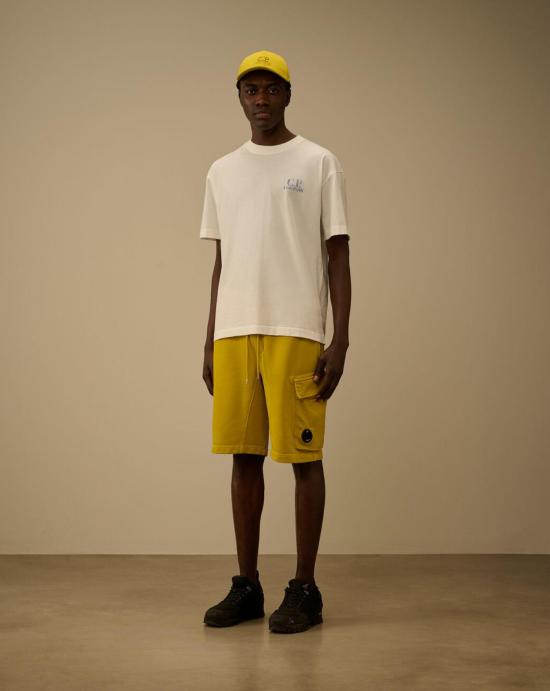 26SS 씨피 컴퍼니 반팔 티셔츠 20CMTS143A110579W 103 GAUZE WHITE White - C.P. COMPANY