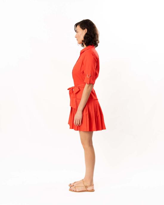  쇼산나 숏 원피스 쇼샤나 맥린 드레스 토마토 - SHOSHANNA