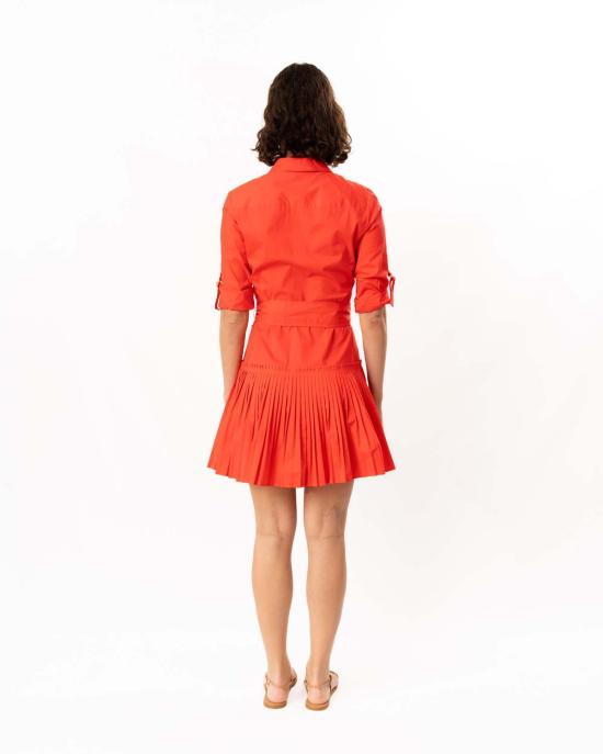  쇼산나 숏 원피스 쇼샤나 맥린 드레스 토마토 - SHOSHANNA