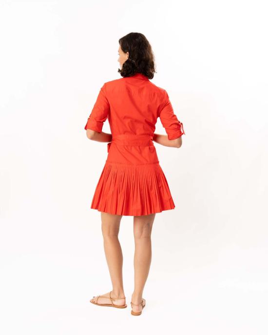  쇼산나 숏 원피스 쇼샤나 맥린 드레스 토마토 - SHOSHANNA