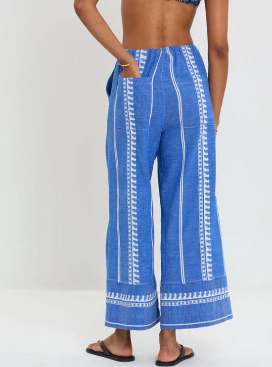  Lemlem 스트레이트 팬츠 데스타 팬츠 테비비 블루 - OTHER BRANDS