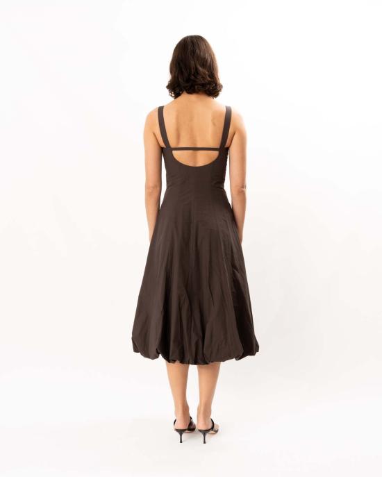  프로엔자슐러 롱 원피스 프로엔자 슐러 엘라 드레스 커피 - PROENZA SCHOULER