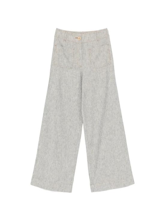 26SS 세선 스트레이트 팬츠 MANHATTIWHIBLACK White Black