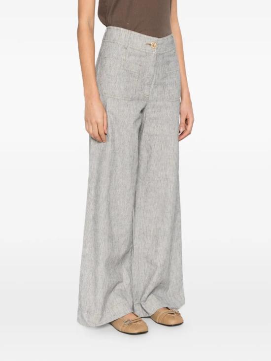 26SS 세선 스트레이트 팬츠 MANHATTIWHIBLACK White Black - SESSUN