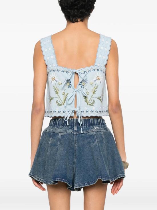 26SS 세아 민소매 티셔츠 SS26061BLUE Blue - SEA