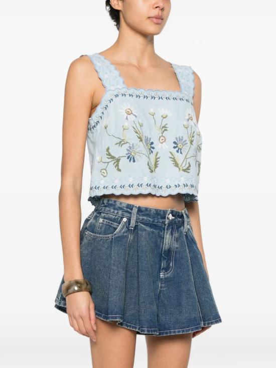 26SS 세아 민소매 티셔츠 SS26061BLUE Blue - SEA