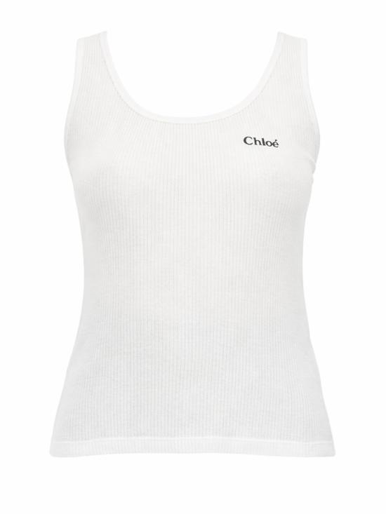 26SS 끌로에 민소매 티셔츠 25SJH12180 101 WHITE