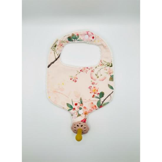  [키즈] Piper&Cloth 라운지 웨어 파이퍼앤클로스 키즈 수딩 앤 스냅 쪽쪽이 턱받이 블러쉬 보태니컬 - PIPER&CLOTH