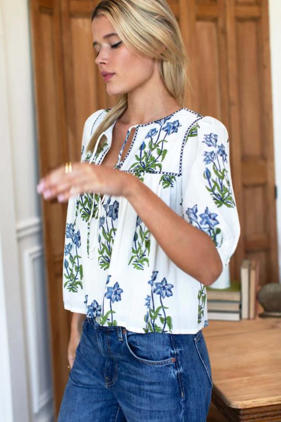  에머슨 프라이 블라우스 퍼프 이슬라 탑 - EMERSON FRY