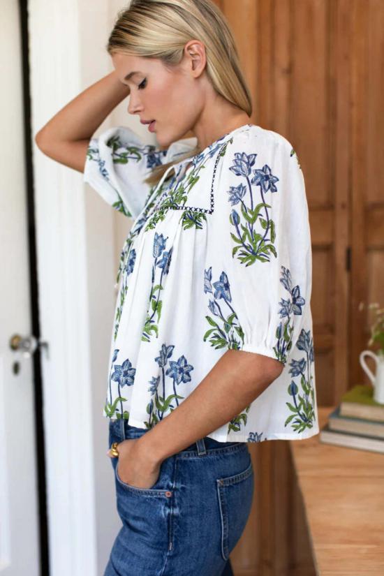  에머슨 프라이 블라우스 퍼프 이슬라 탑 - EMERSON FRY